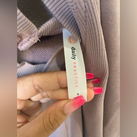 Daily Practice by Anthropologie Layered Short Sleeve Asymmetrical Dress Sz Small - Picture 9 of 11